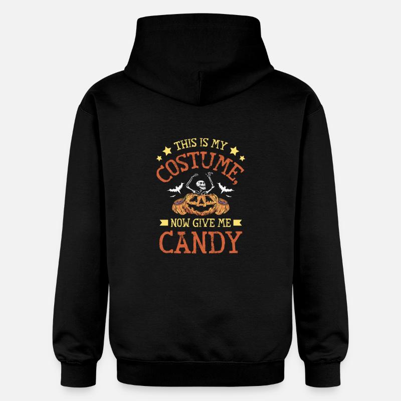 Bonbons de costume d’Halloween - Sweat à capuche Softstyle® Gildan Unisexe - noir