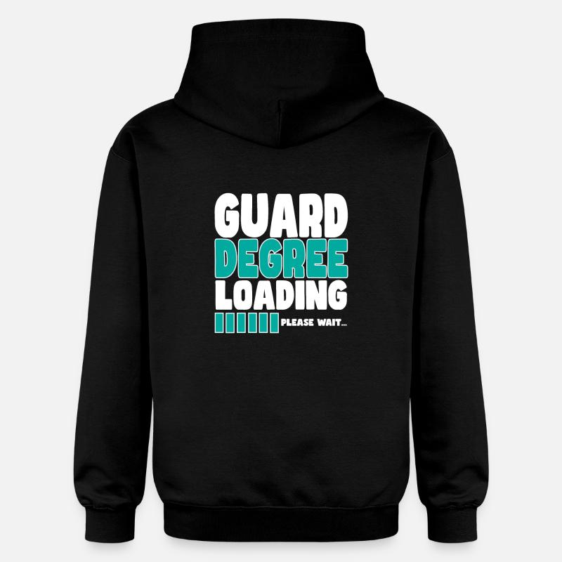 Security guard invites training - Gildan Unisex Softstyle® Midweight Hoodie - black