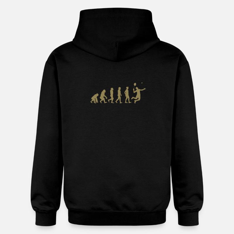 Cadeau Badminton Evolution - Sweat à capuche Softstyle® Gildan Unisexe - noir