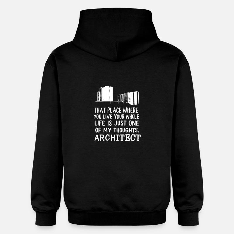 Définition de l’architecte - Sweat à capuche Softstyle® Gildan Unisexe - noir