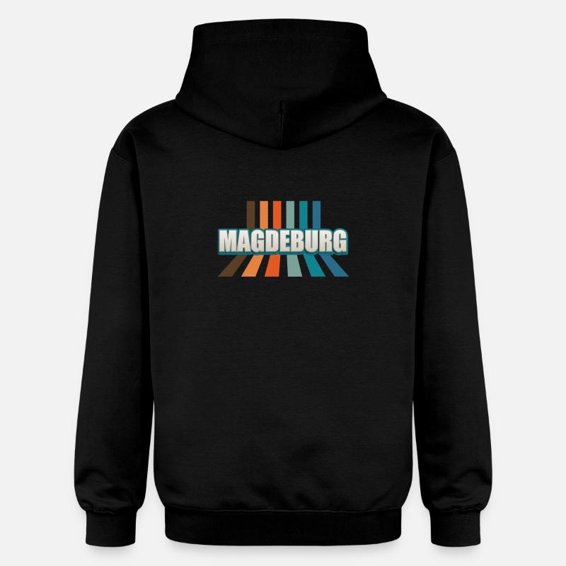 Magdeburgerin Magdeburger Magdebourg - Sweat à capuche Softstyle® Gildan Unisexe - noir