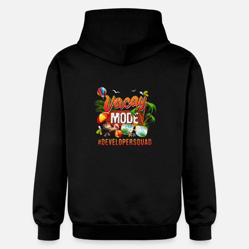 Entwickler-Feriengruppe #Developersquad - Gildan Unisex Softstyle® Midweight Hoodie - Schwarz