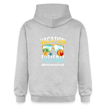 Diätassistent Vacation Squad #Dietitianonbreak - Gildan Unisex Softstyle® Midweight Hoodie - Hellgrau meliert - Hinten - Liana (172cm)