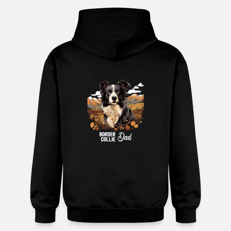 Chien Border Collie - Sweat à capuche Softstyle® Gildan Unisexe - noir