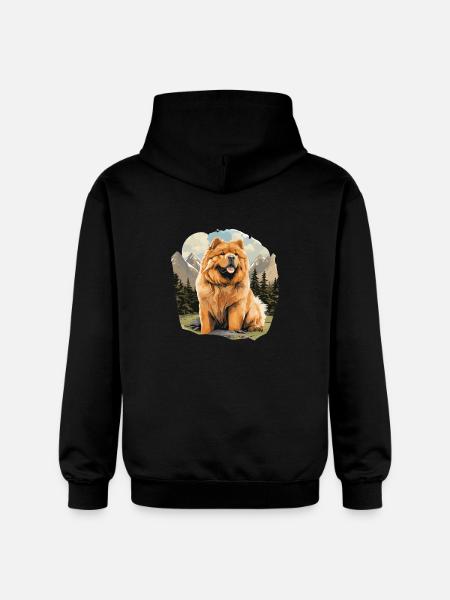 Hund Chow Chow - Gildan Unisex Softstyle® Midweight Hoodie - Schwarz