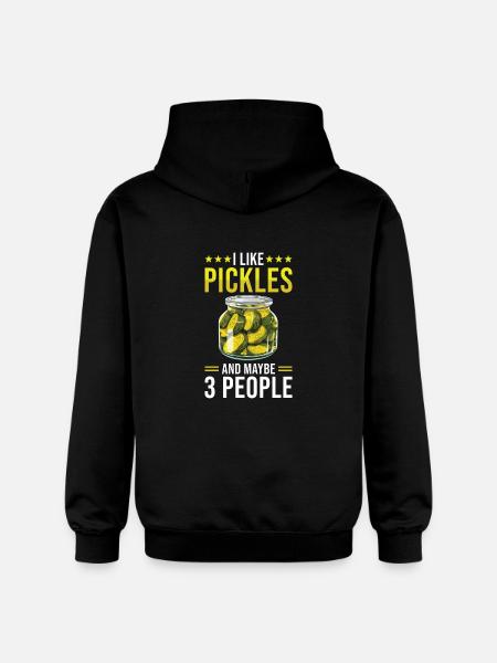 Pickles Lover concombre mariné cadeau - Sweat à capuche Softstyle® Gildan Unisexe - noir