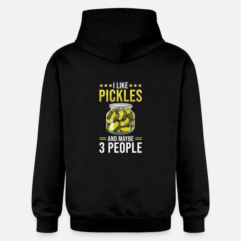 Pickles Lover concombre mariné cadeau - Sweat à capuche Softstyle® Gildan Unisexe - noir
