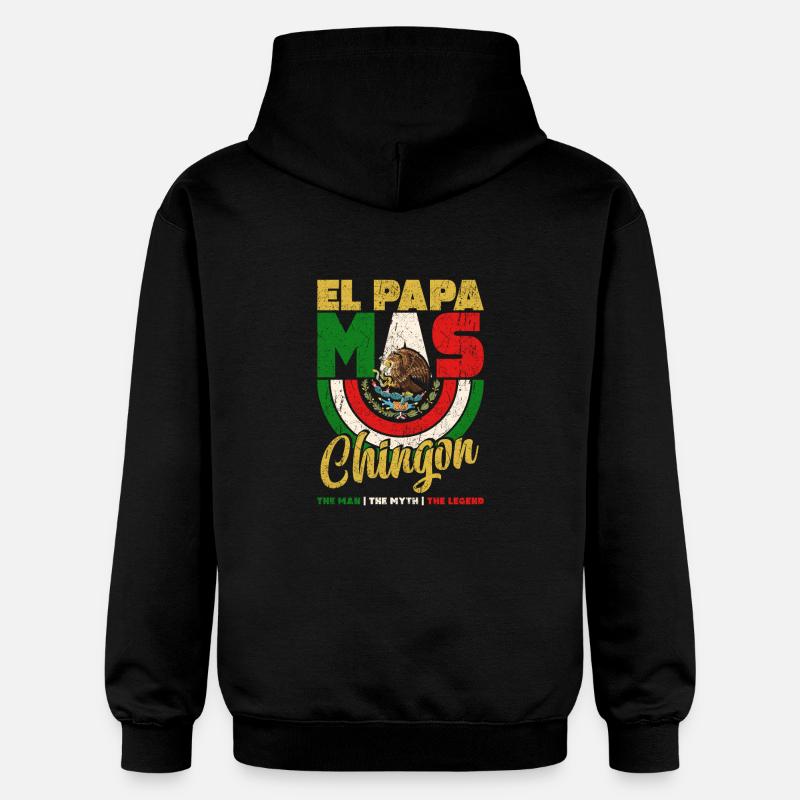 El Papa Mas Chingon - Sweat à capuche Softstyle® Gildan Unisexe - noir