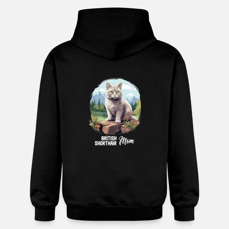 British Shorthair - Sweat à capuche Softstyle® Gildan Unisexe - noir