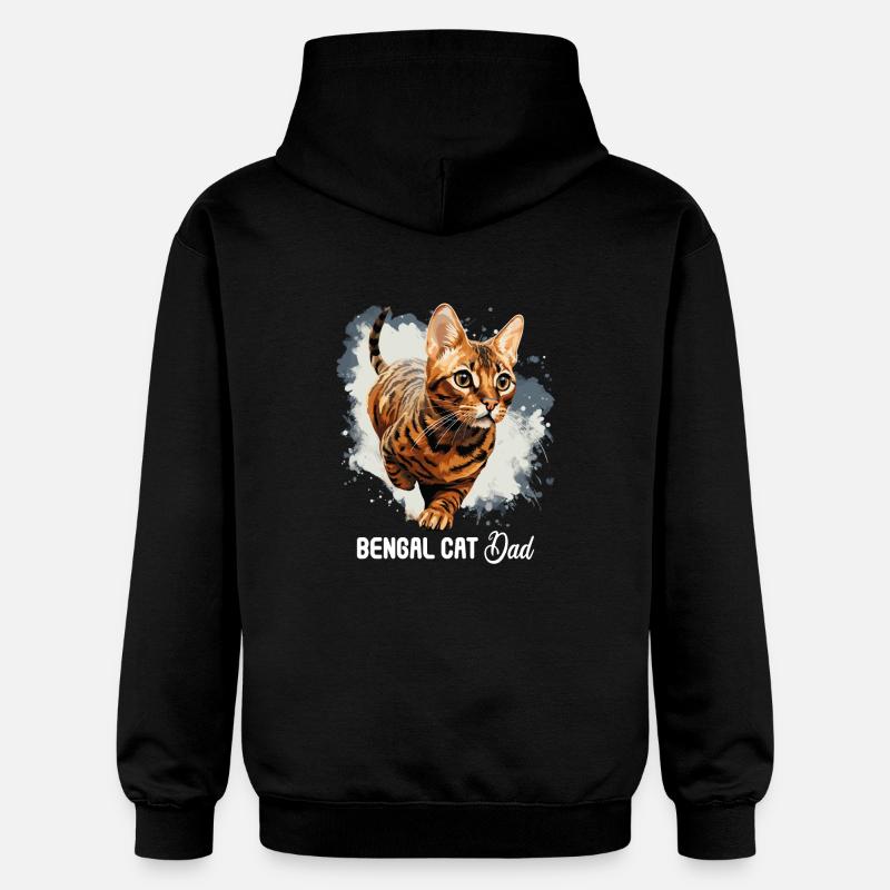 Chat du Bengale - Sweat à capuche Softstyle® Gildan Unisexe - noir