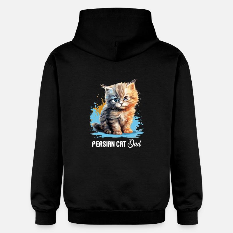 Chat persan Perser Katze - Sweat à capuche Softstyle® Gildan Unisexe - noir