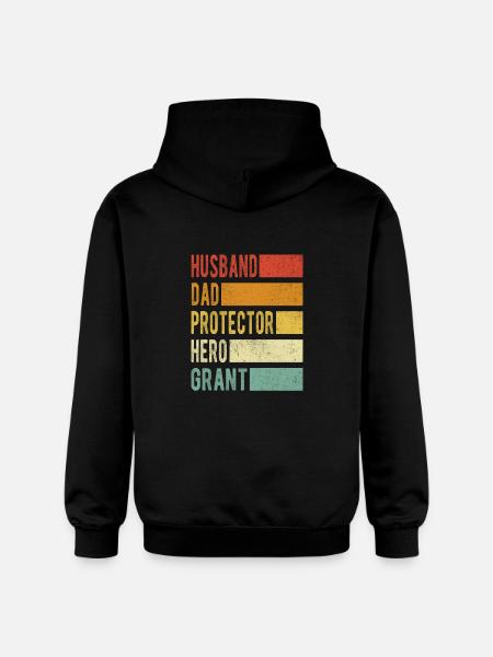 Grant Name Dad Gift - Gildan Unisex Softstyle® Midweight Hoodie - black