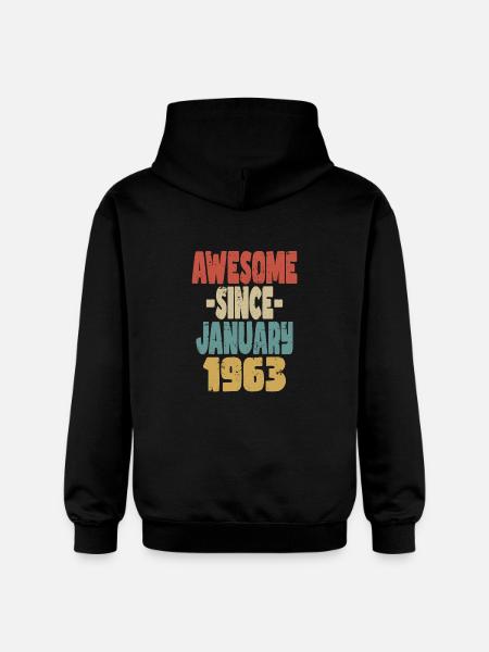 Génial janvier 1955 - Sweat à capuche Softstyle® Gildan Unisexe - noir