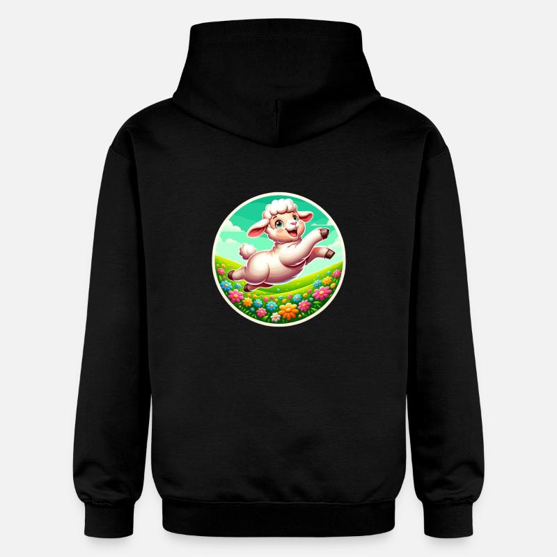 Prairie à moutons - Sweat à capuche Softstyle® Gildan Unisexe - noir