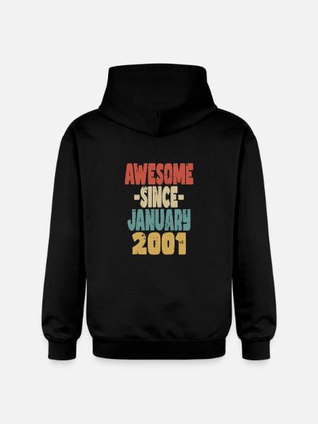 Awesome January 2001 - Gildan Unisex Softstyle® Midweight Hoodie - black