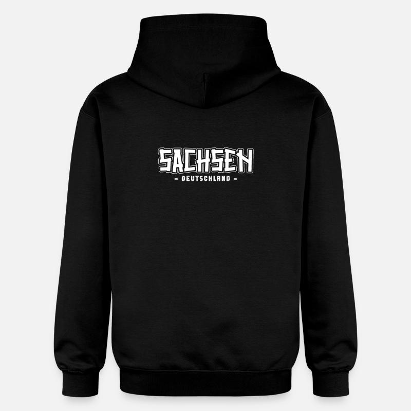 Saxon Saxon Saxony - Sweat à capuche Softstyle® Gildan Unisexe - noir