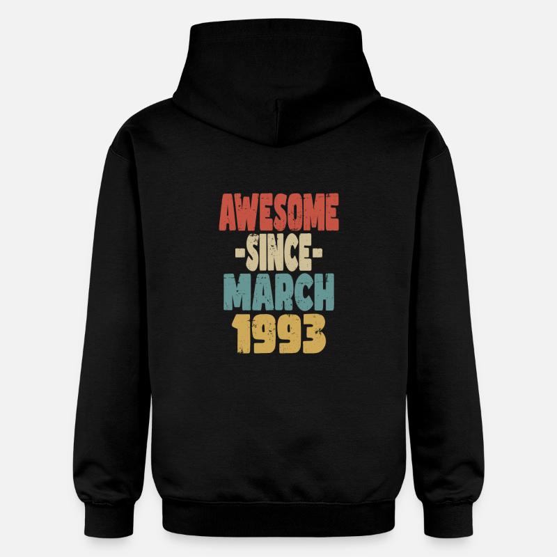 Génial mars 1993 - Sweat à capuche Softstyle® Gildan Unisexe - noir
