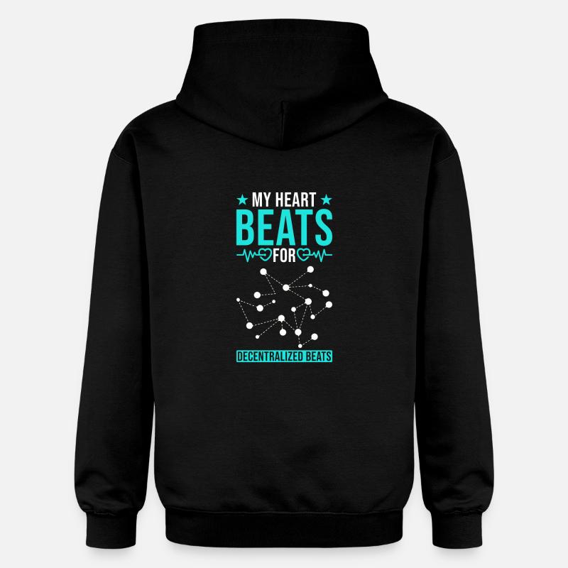 Technologie crypto Blockchain et décentralisation - Sweat à capuche Softstyle® Gildan Unisexe - noir
