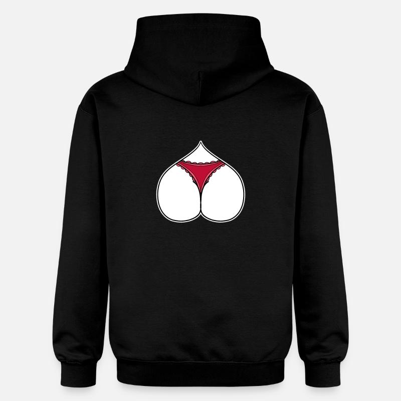 Cul Coeur Amour - Sweat à capuche Softstyle® Gildan Unisexe - noir