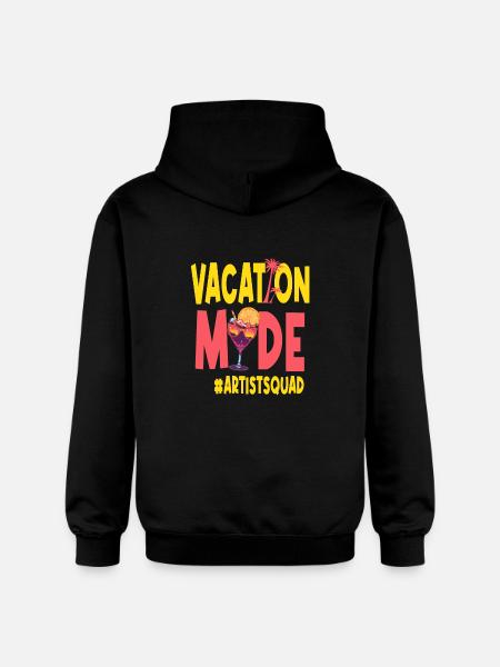 Artist Vacation Vacy Mode Artistsquad - Gildan Unisex Softstyle® Midweight Hoodie - black