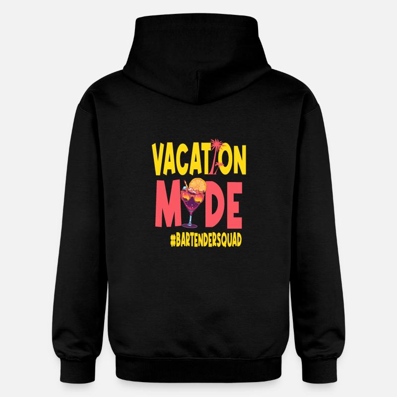 Barman Vacances Mode Vacy Bartendersquad - Sweat à capuche Softstyle® Gildan Unisexe - noir