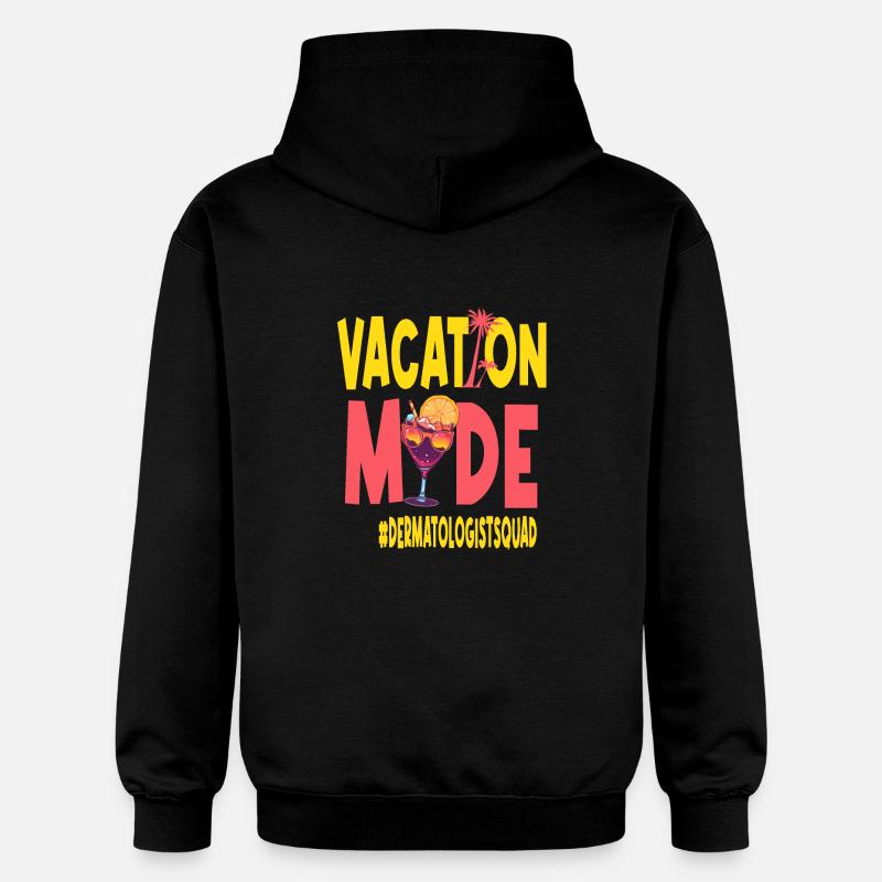 Dermatologue Vacances Vacy Mode - Sweat à capuche Softstyle® Gildan Unisexe - noir