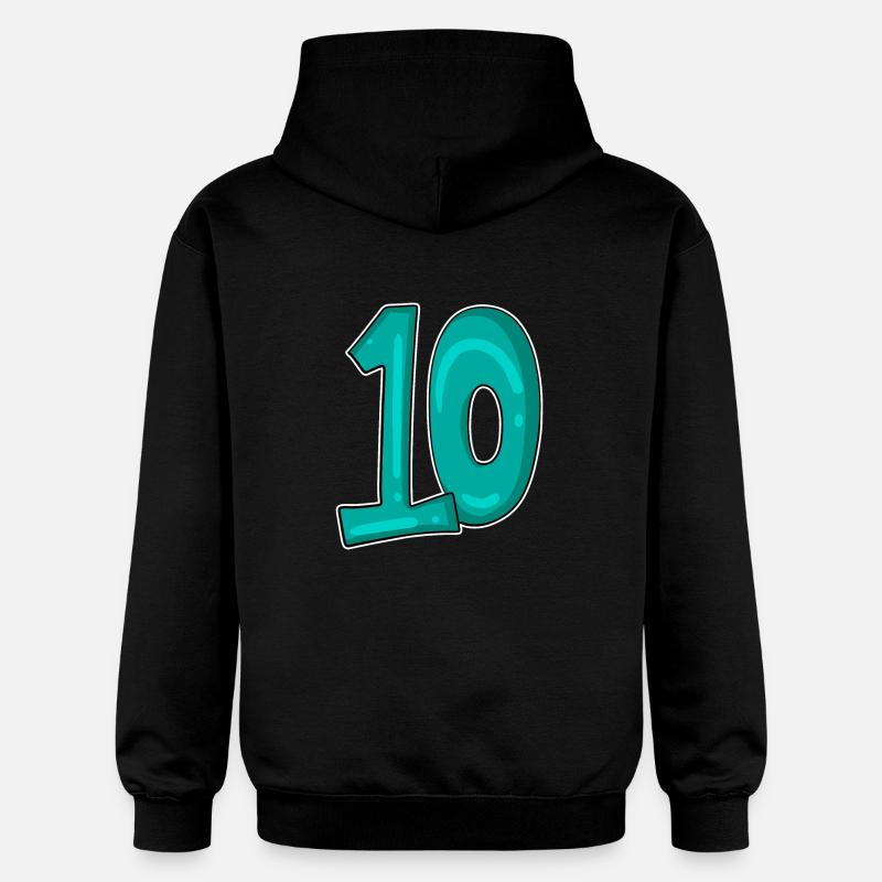 10 Dix - Sweat à capuche Softstyle® Gildan Unisexe - noir