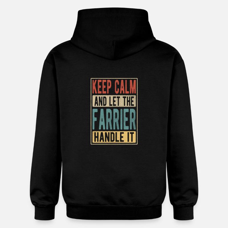 Cadeau rétro de maréchal-ferrant - Sweat à capuche Softstyle® Gildan Unisexe - noir