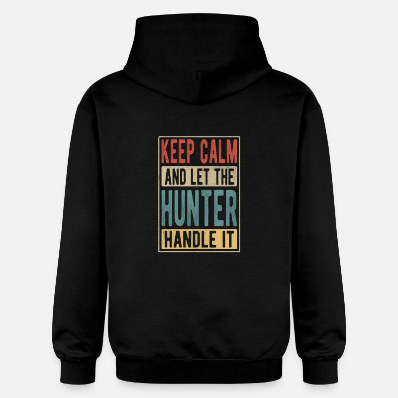 Hunter Retro Gift - Gildan Unisex Softstyle® Midweight Hoodie - black