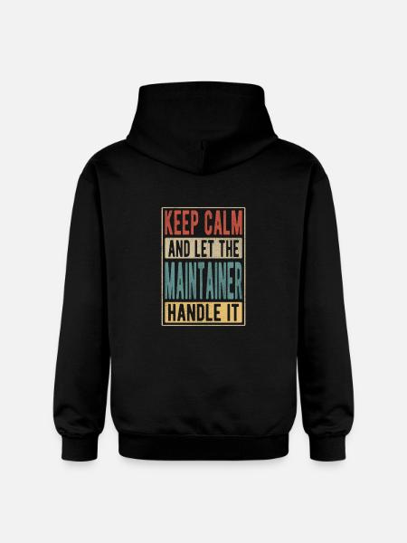 Maintainer Retro Gift - Gildan Unisex Softstyle® Midweight Hoodie - black