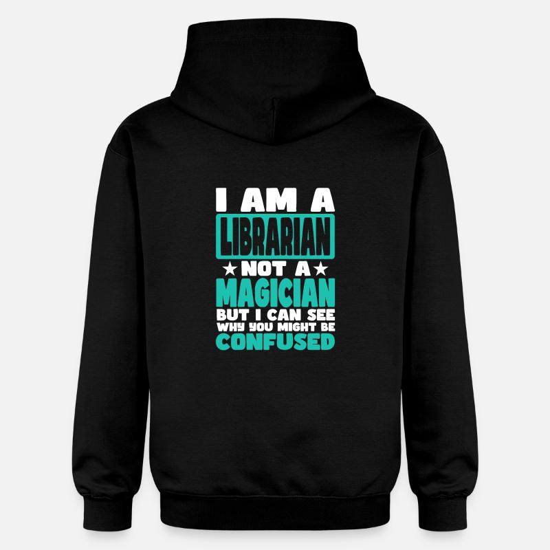 Bibliothécaire - Sweat à capuche Softstyle® Gildan Unisexe - noir