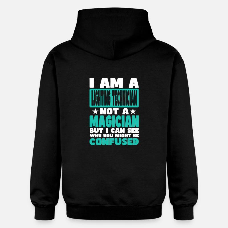 Technicien d’éclairage - Sweat à capuche Softstyle® Gildan Unisexe - noir