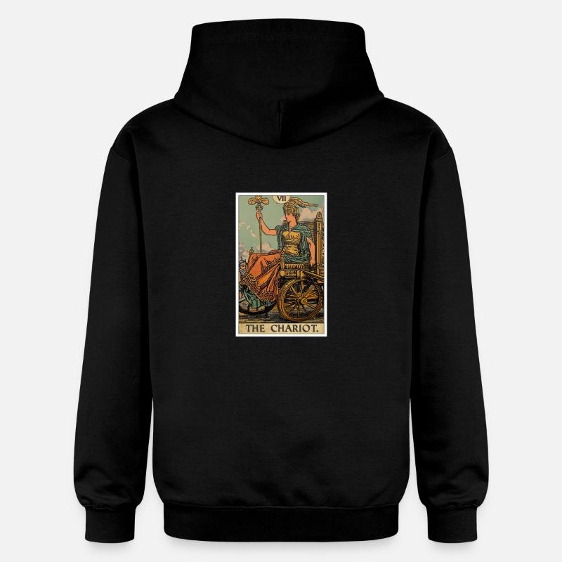 Cartes de tarot Carte de tarot Le char Le chariot - Sweat à capuche Softstyle® Gildan Unisexe - noir