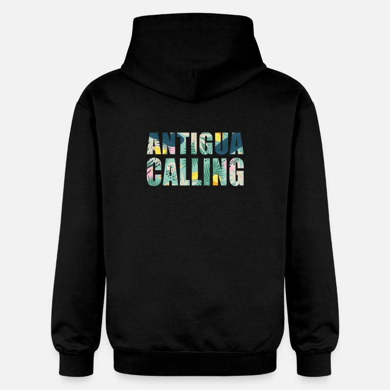 Antigua Souvenir Vacances Antigua Calling - Sweat à capuche Softstyle® Gildan Unisexe - noir