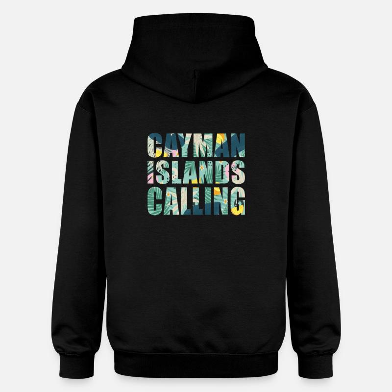 Vacances souvenirs aux îles Caïmans - Sweat à capuche Softstyle® Gildan Unisexe - noir