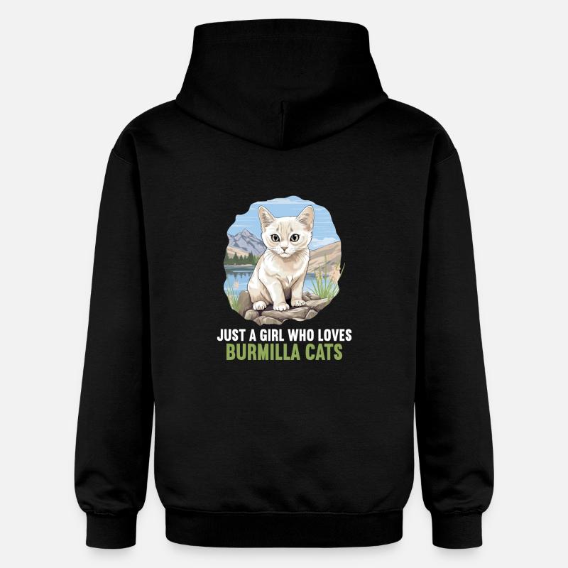 Burmilla Chaton Burmilla Chat - Sweat à capuche Softstyle® Gildan Unisexe - noir