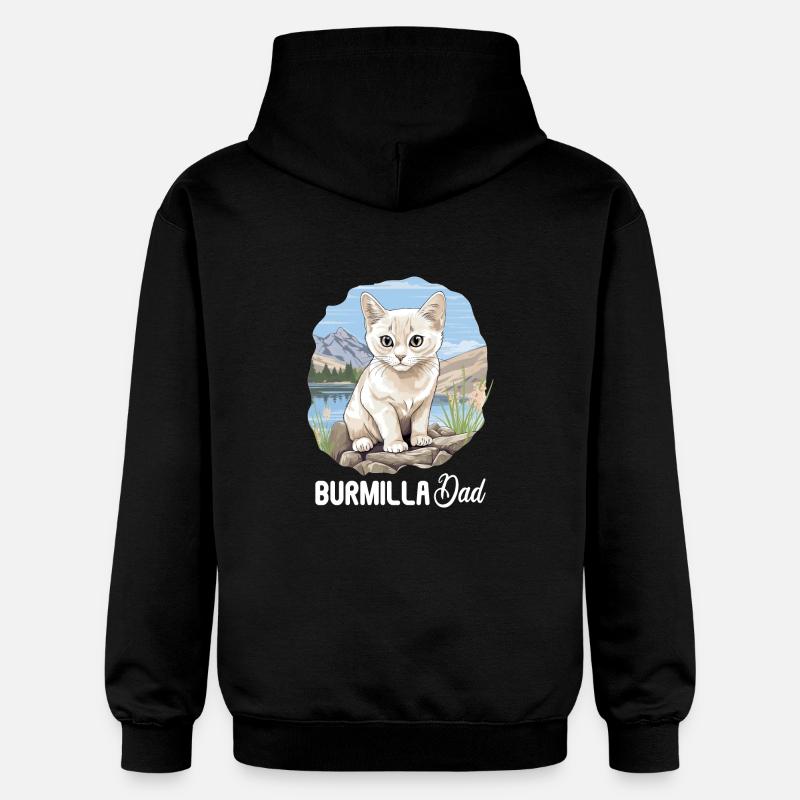 Burmilla Chaton Burmilla Chat - Sweat à capuche Softstyle® Gildan Unisexe - noir