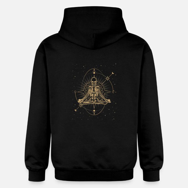 Méditation du squelette céleste - Sweat à capuche Softstyle® Gildan Unisexe - noir