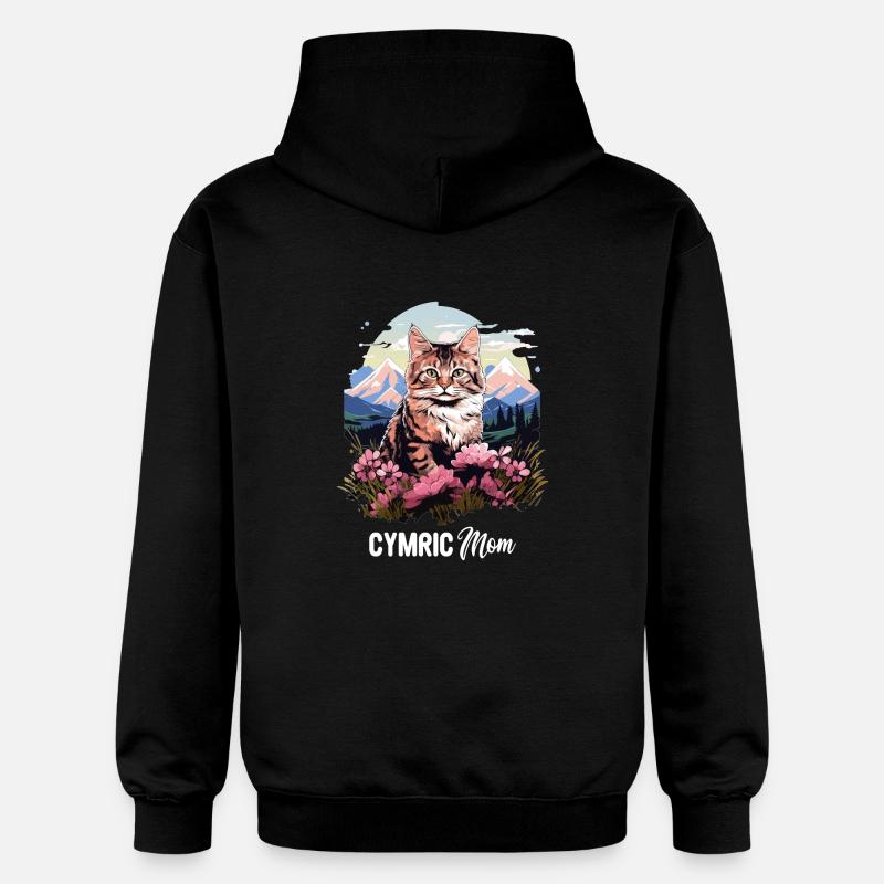 Cymric Kitten Cymric Cat - Sweat à capuche Softstyle® Gildan Unisexe - noir
