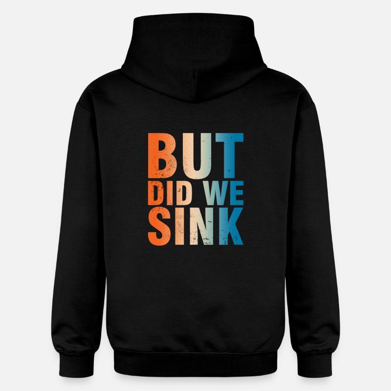 Mais nous avons coulé, capitaine - Sweat à capuche Softstyle® Gildan Unisexe - noir