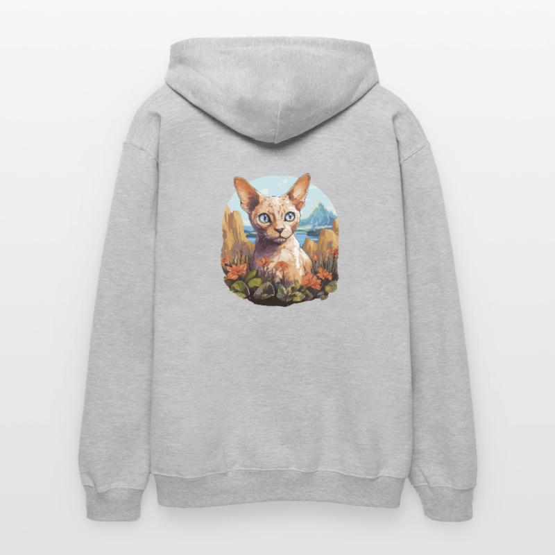 Devon Rex Kätzchen Devon Rex Katze Gildan Unisex Softstyle® Midweight Hoodie