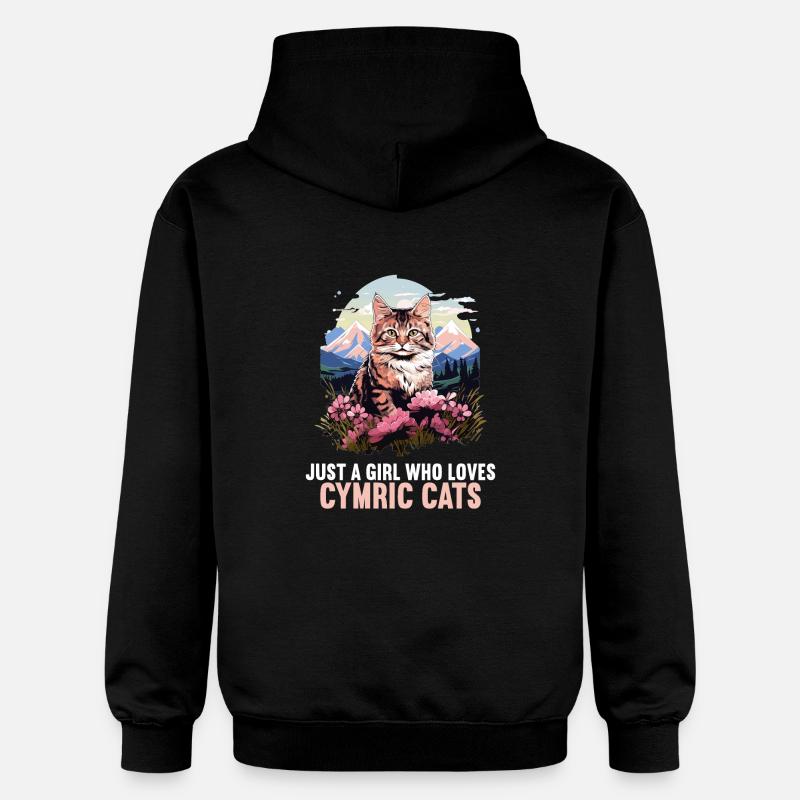 Cymric Kitten Cymric Cat - Sweat à capuche Softstyle® Gildan Unisexe - noir