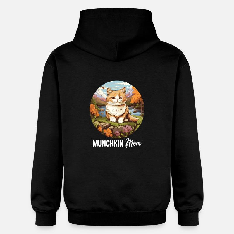 Munchkin Chaton Munchkin Chat - Sweat à capuche Softstyle® Gildan Unisexe - noir