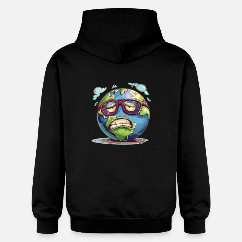 Réchauffez-vous, sauvez notre climat maintenant - Sweat à capuche Softstyle® Gildan Unisexe - noir