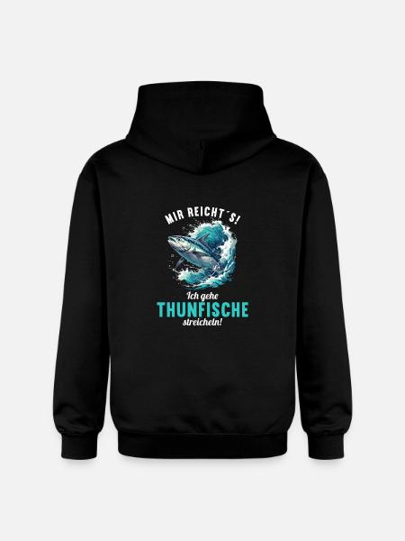 Tuna Thunfische Thunfisch - Gildan Unisex Softstyle® Midweight Hoodie - black