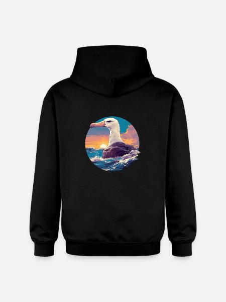 Albatross Albatrosse Albatros - Gildan Softstyle® Midweight unisex-hoodie - sort