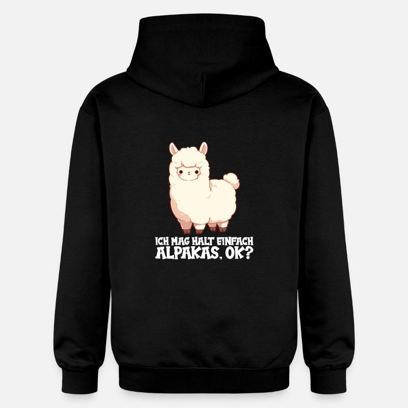 Alpaga Alpagas Alpaga - Sweat à capuche Softstyle® Gildan Unisexe - noir