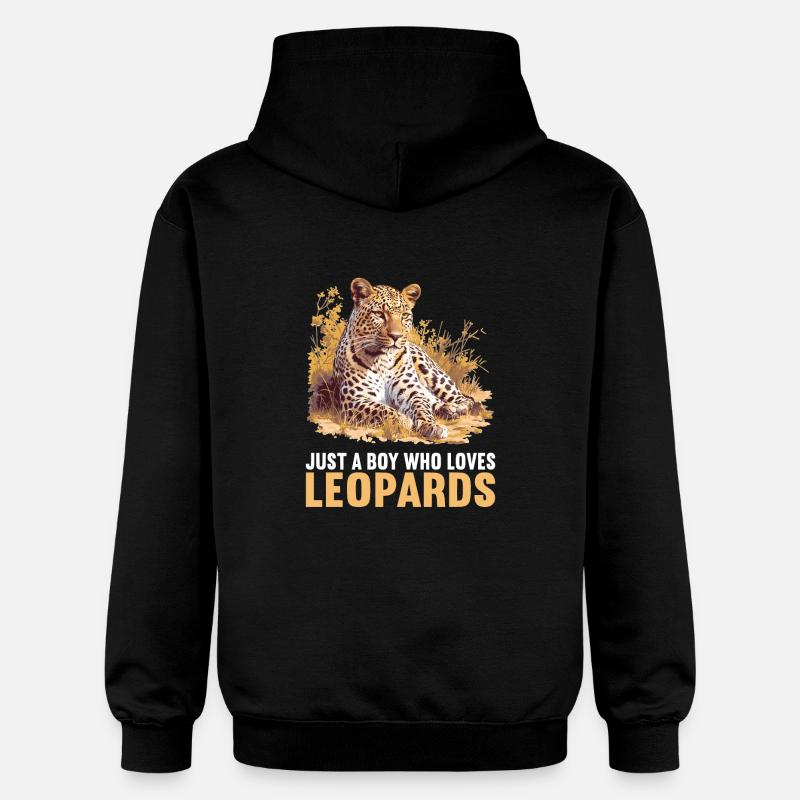 Léopard léopard - Sweat à capuche Softstyle® Gildan Unisexe - noir