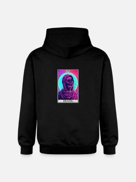 Tarot Card Tarot Card Death - Gildan Unisex Softstyle® Midweight Hoodie - black