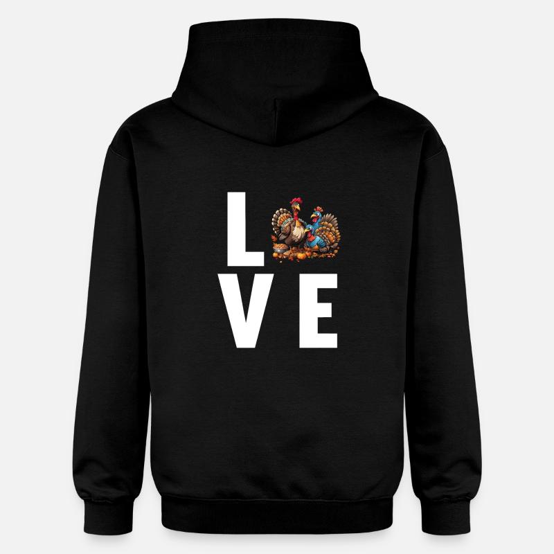 Turquie Dindes Turquie - Sweat à capuche Softstyle® Gildan Unisexe - noir